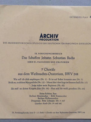 Johann Sebastian Bach 7 Chorales from Weihnachtsoratorium BWV 248 used