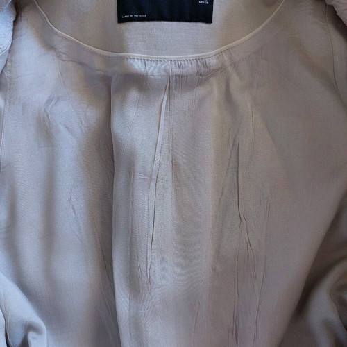 Zara woman trench coat used, size S, beige with belt