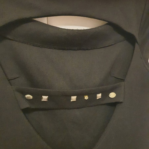 Black Bodycon Dress with Studded Back Like New, Size L