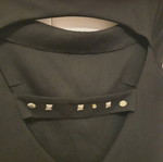 Black Bodycon Dress with Studded Back Like New, Size L