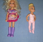 Κούκλες Barbie Club Chelsea μεταχειρισμένες με αφαιρούμενα ρούχα