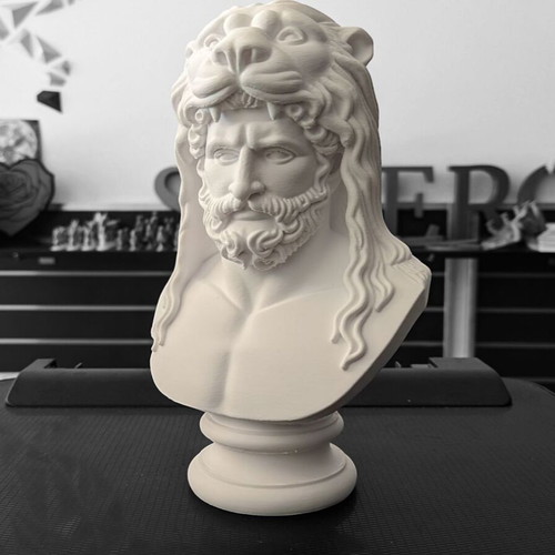 Heracles Bust Made-to-Order with Nemean Lion Skin