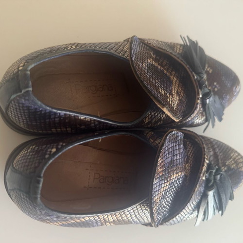 Pargiana leather shoes like new, size 39, purple