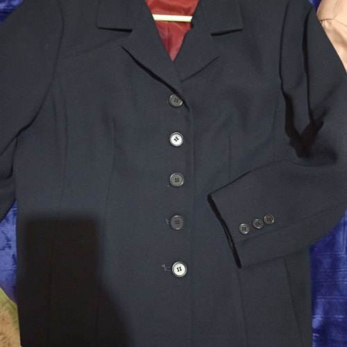 Women's jacket size L like new, dark blue, 3/4 sleeve