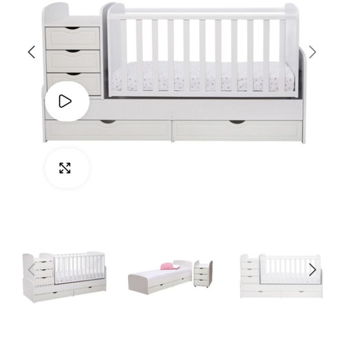 Multifunctional Rocking Baby Cot 3 in 1 like new