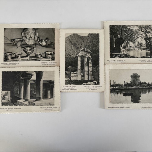 Vintage postcard set like new, 17 pieces, embossed paper