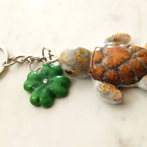 Turtle bag accessory new, handmade, brown