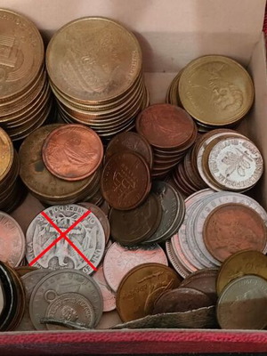 Δραχμές μεταχειρισμένες, περίπου 900 γραμμάρια