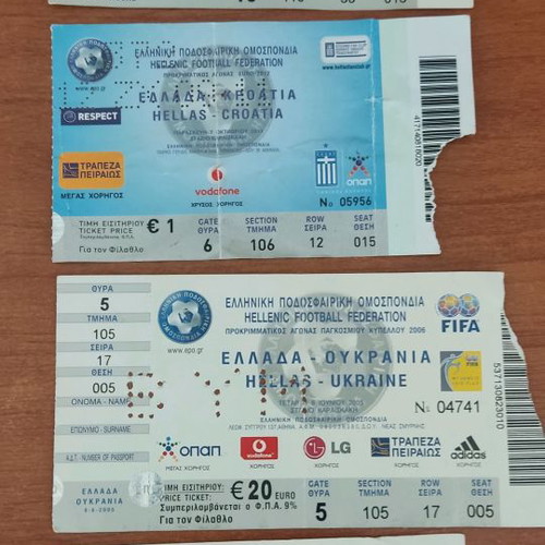 Hellas national team match tickets with Croatia, Kazakhstan, Ukraine, and Georgia