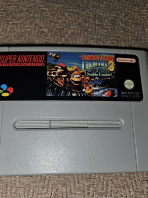 Donkey Kong Country 3 SNES cartridge like new, European PAL