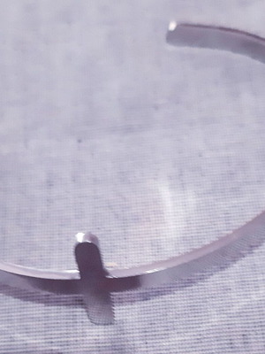Cross cuff bracelet stainless steel