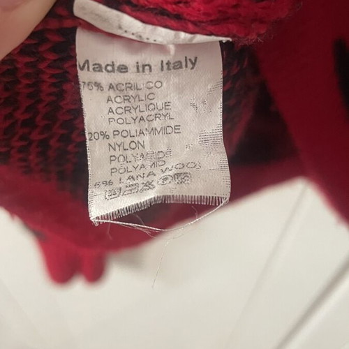 Knitted wool top used, red, sizes XS and S