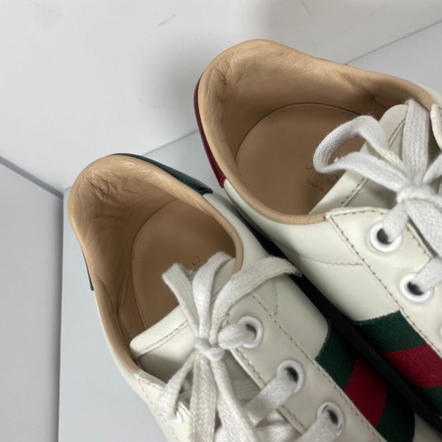 Gucci Ace sneakers like new, white, size 38.5 (real 39)