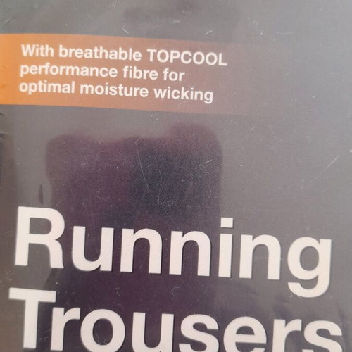Men's running set XXL new, black Crivit