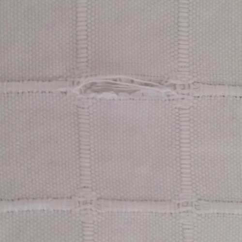 Throw for 3-seater with fringes, white.