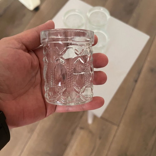 Aperitif glasses like new, set of 5, thick glass