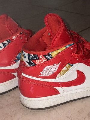 Nike Air Jordan 1 Mid SE Barcelona sneakers used, size 41