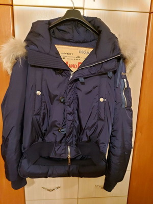 Dsquared2 men's puffer jacket dark blue like new size 52