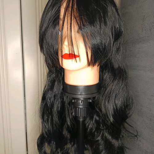 Black Long Wig New With Natural Movement 60 cm