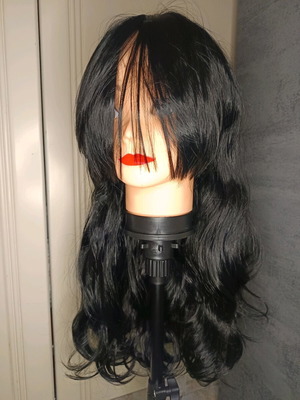 Black Long Wig New With Natural Movement 60 cm