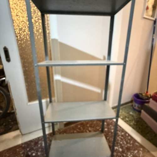 Metal storage shelf 4 levels like new