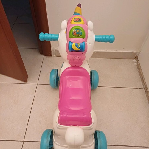 AS Unicorn Baby Clementon 12m+ educational toy used, Greek songs