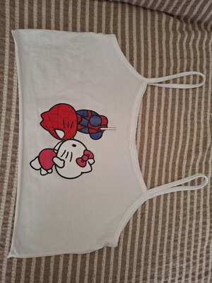 Hello Kitty women's pajama top new, white