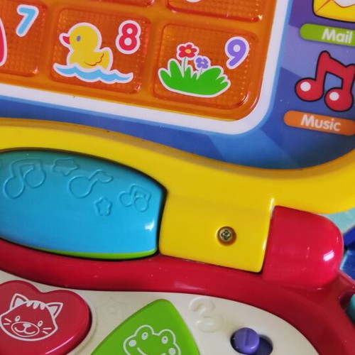 Vtech colorful laptop toy used, English