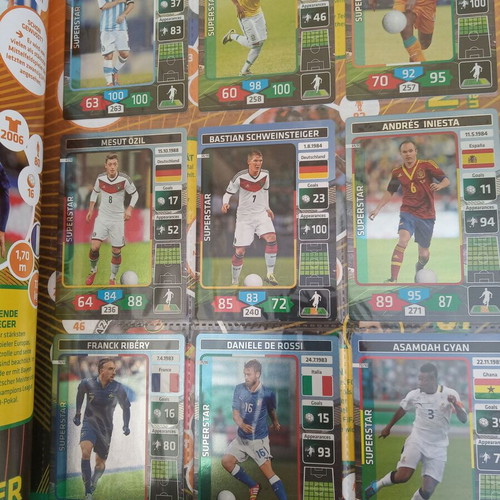 Panini Football Stars World Cup 2014 sticker collection with Messi Neymar