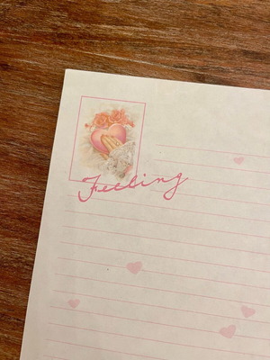 Vintage letter sheet like new from the 1990s
