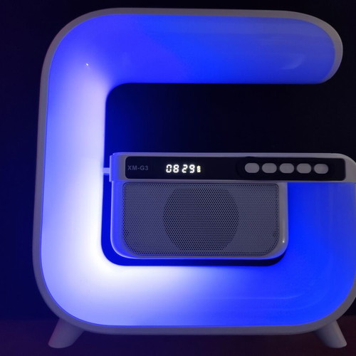 Bluetooth Speaker XM-G3 new with alarm clock, wireless charging and RGB LED