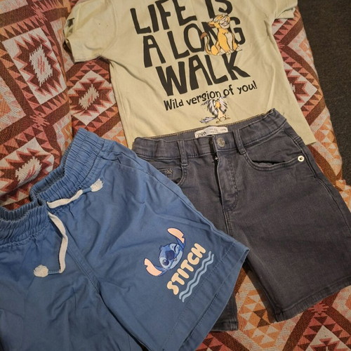 Zara bermuda shorts and shirt like new