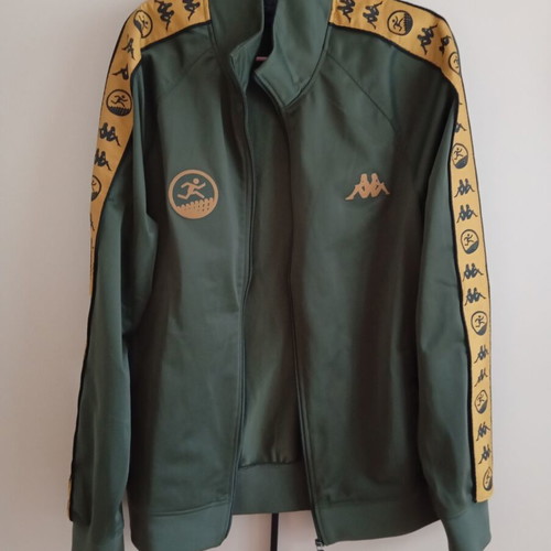 Kappa x Lex tracksuit set, green and yellow, size L