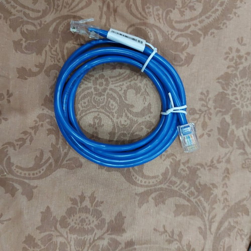 Network cables new, set of 2, UTP LAN, white and blue
