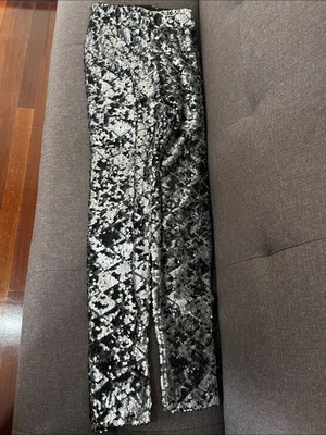 Leggings with sequins gray Nazezhda clothing like new