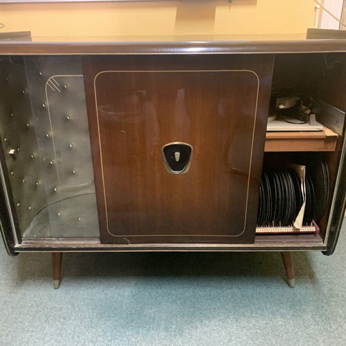 Record Player Bar Cabinet 1960s used