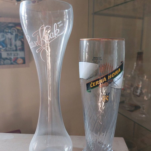 Collectible and rare beer glasses like new