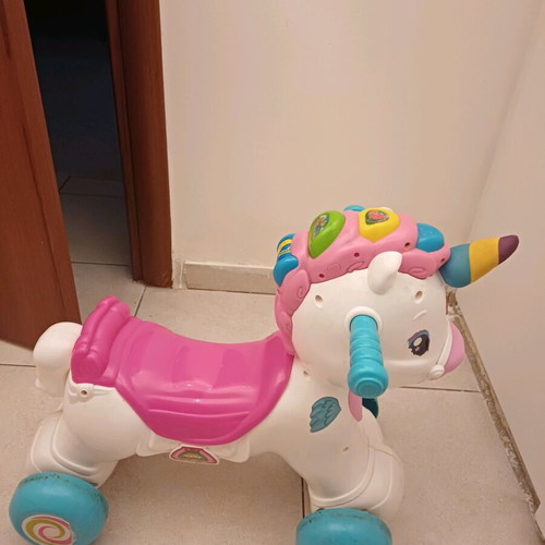 AS Unicorn Baby Clementon 12m+ educational toy used, Greek songs