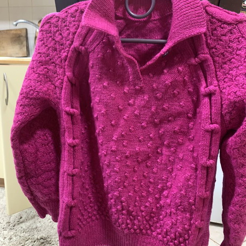 Handmade women's sweater new, pink, size XS