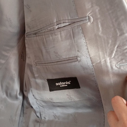 Aslanis wedding suit silver, like new, size XL