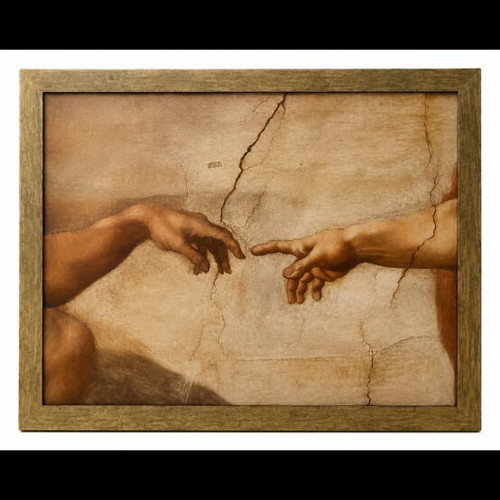 Creation of Adam decorative framed art print like new
