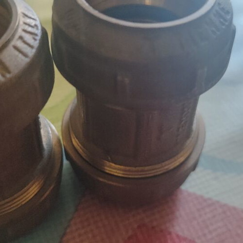 Brass Quick Connectors Φ 25 new, pack of 2