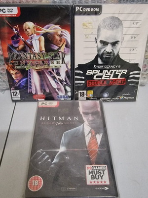 Πακέτο PC παιχνιδιών Hitman Splinter Cell Phantasy Star Universe Illuminus καινούργια σφραγισμένα