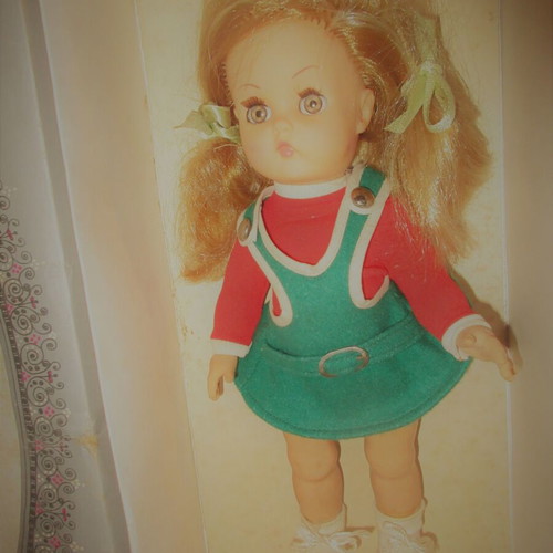 Plastic Kehagias doll in original 70s box like new