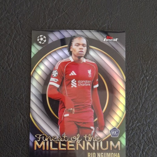Topps Finest 2025-26 Rio Ngumoha Finest of the Millennium Insert