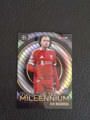 Topps Finest 2025-26 Rio Ngumoha Finest of the Millennium Insert