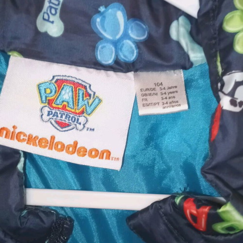 Paw Patrol sleeveless jacket size 104, 3-4 years like new