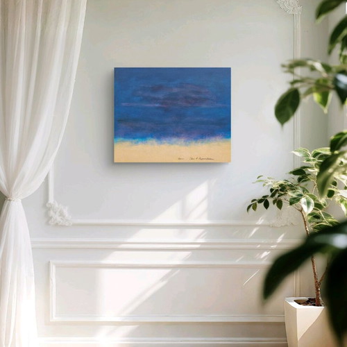 On the Island II painting like new, acrylic sea Aegean