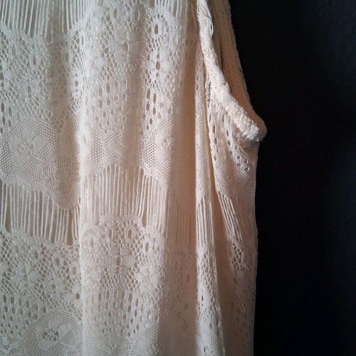 Vero Moda mini women's dress with lace like new, beige