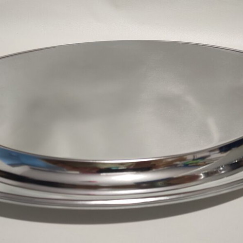 Oval Serving Dish stainless steel, like new, with lid